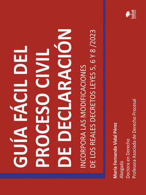 cover image of Guía fácil del proceso civil de declaración